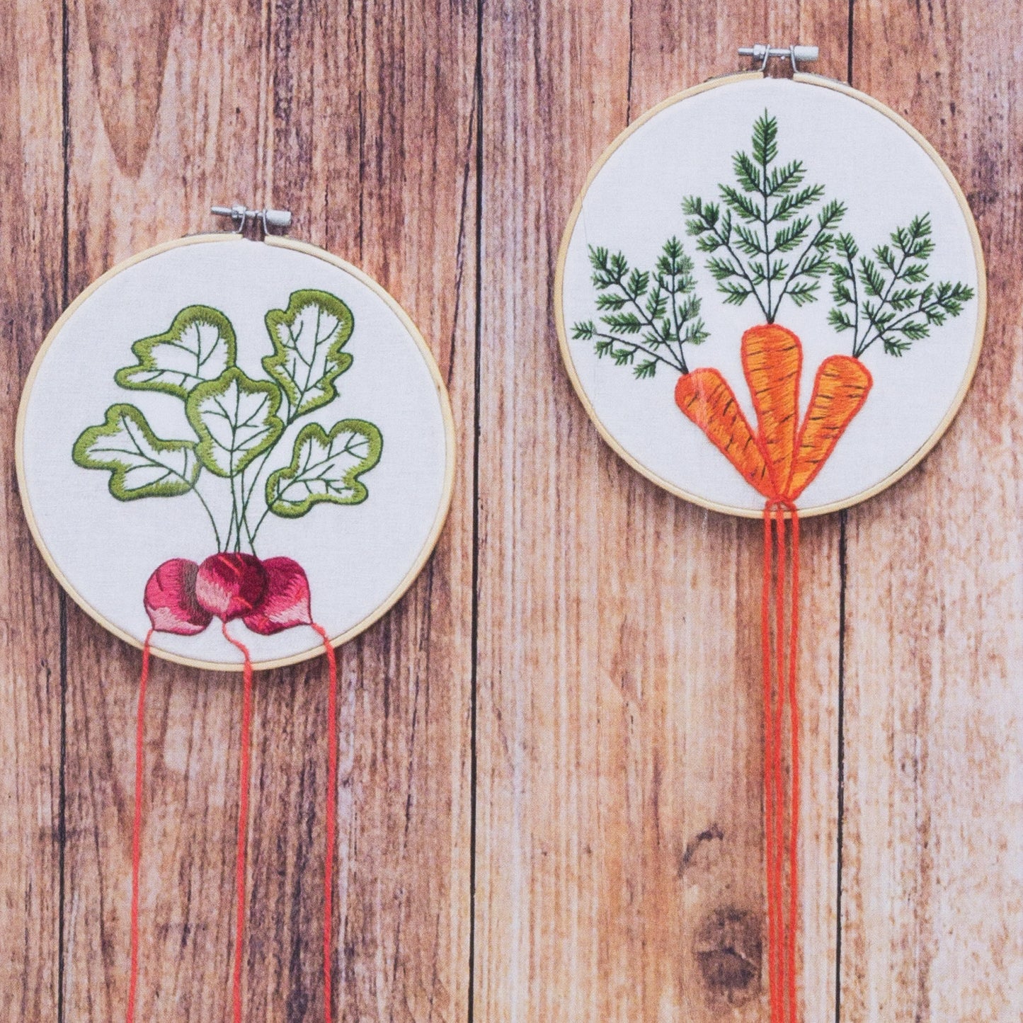 KIT BRODERIE TRADITIONNELLE LOT x 2 légumes